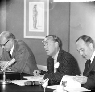Prins Bernhard persconferentie bijgewoond, 25-jarig bestaan Prins Bernhardfonds, Bestanddeelnr 917-7946