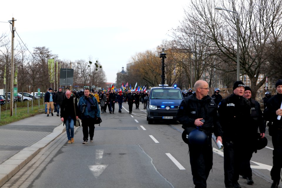 Pro fascist protest Dresden 2020-02-15 27