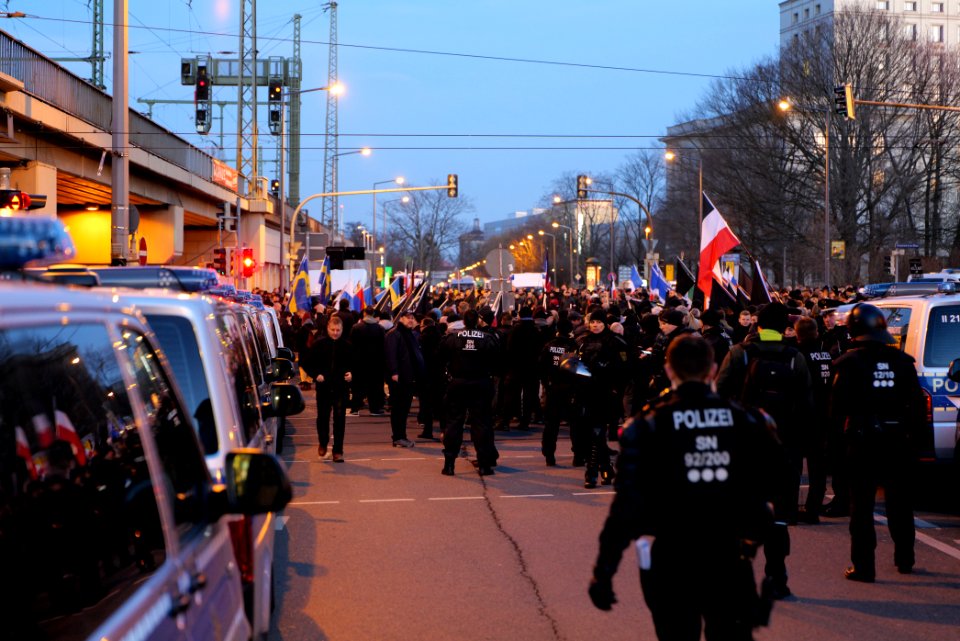 Pro fascist protest Dresden 2020-02-15 49