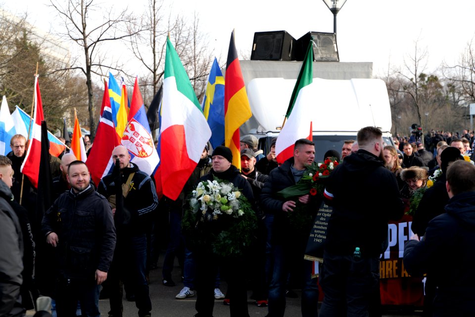 Pro fascist protest Dresden 2020-02-15 12