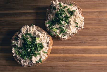 Cottage-cheese chive healthy photo