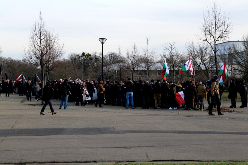 Pro fascist protest Dresden 2020-02-15 08