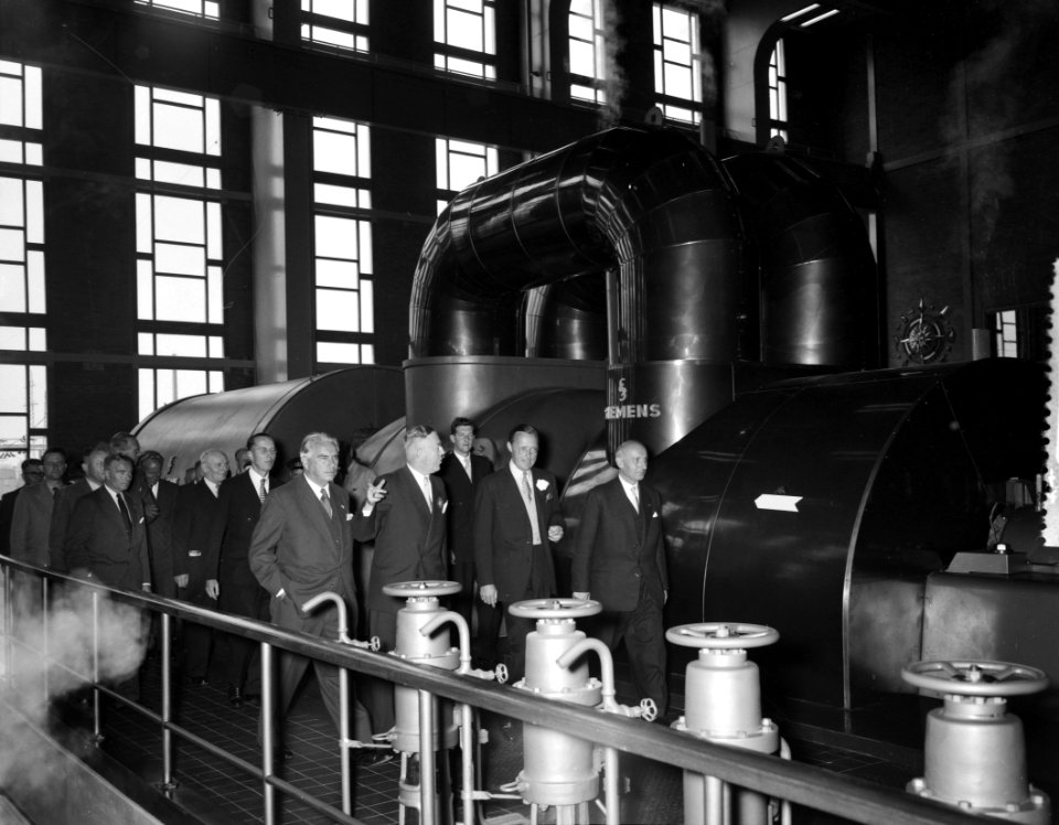 Prins Bernhard opent Maas Centrale, Bestanddeelnr 907-3140