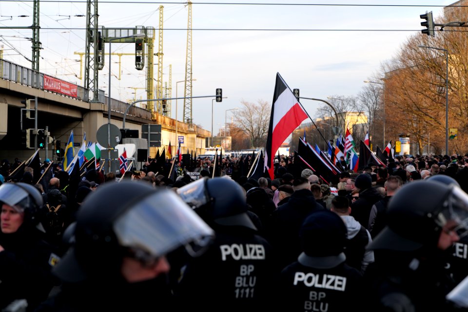 Pro fascist protest Dresden 2020-02-15 37