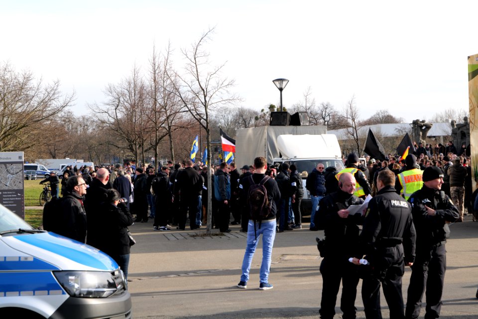Pro fascist protest Dresden 2020-02-15 01