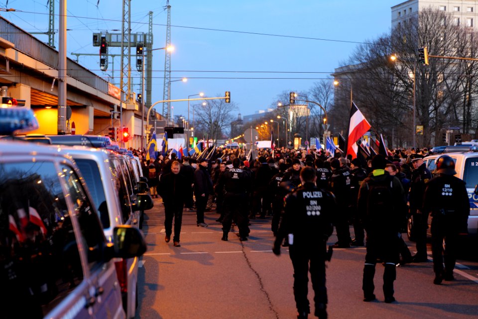 Pro fascist protest Dresden 2020-02-15 50