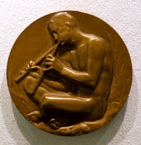 Prize Medal of the Prussian Education Ministry for Musical Merit, by Peter Breuer, 1906 - Bode-Museum - DSC02852