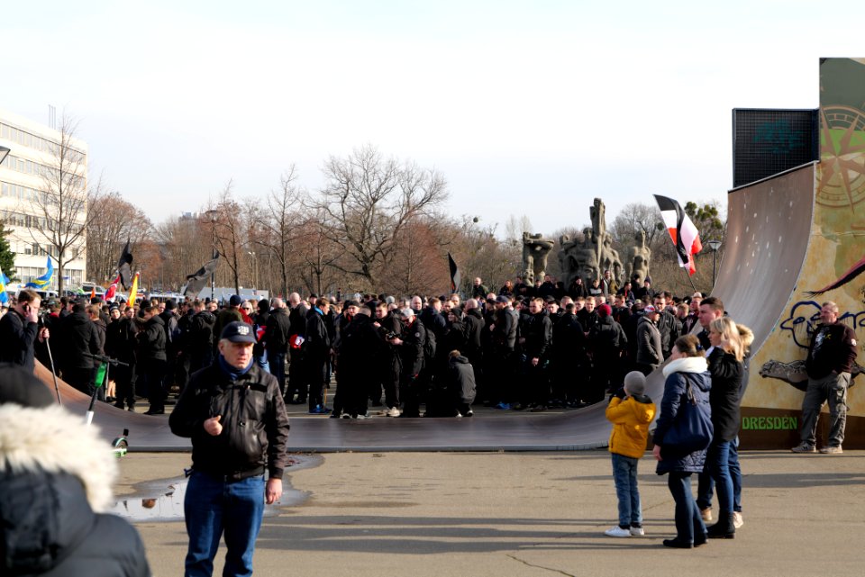 Pro fascist protest Dresden 2020-02-15 03