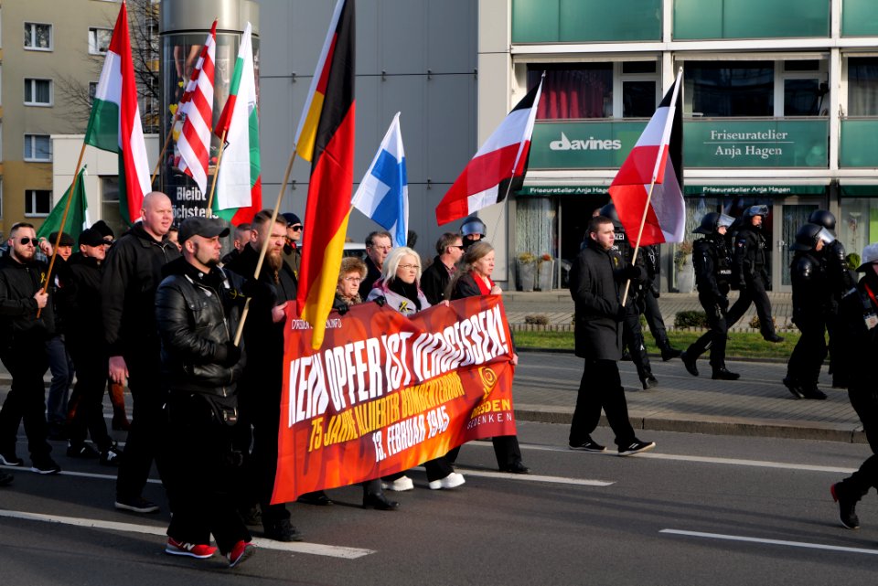 Pro fascist protest Dresden 2020-02-15 21