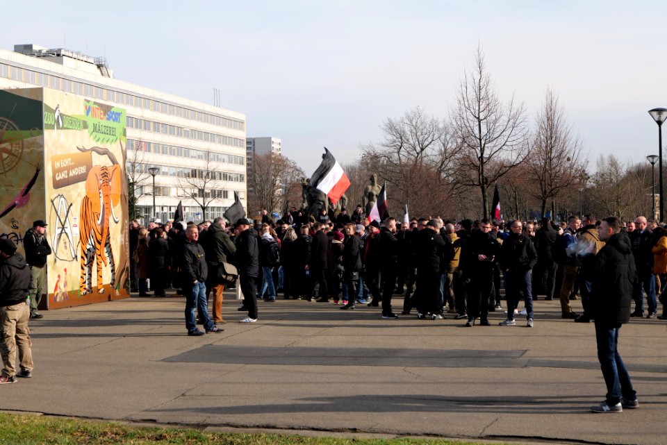Pro fascist protest Dresden 2020-02-15 05