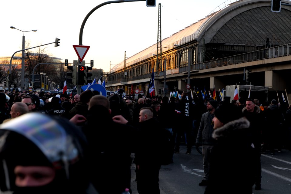 Pro fascist protest Dresden 2020-02-15 44