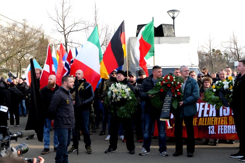 Pro fascist protest Dresden 2020-02-15 10