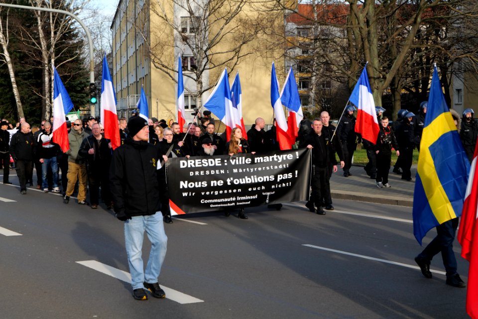 Pro fascist protest Dresden 2020-02-15 22