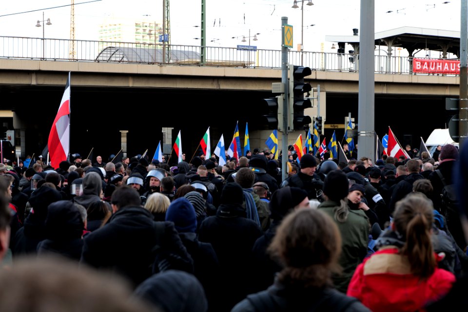 Pro fascist protest Dresden 2020-02-15 39
