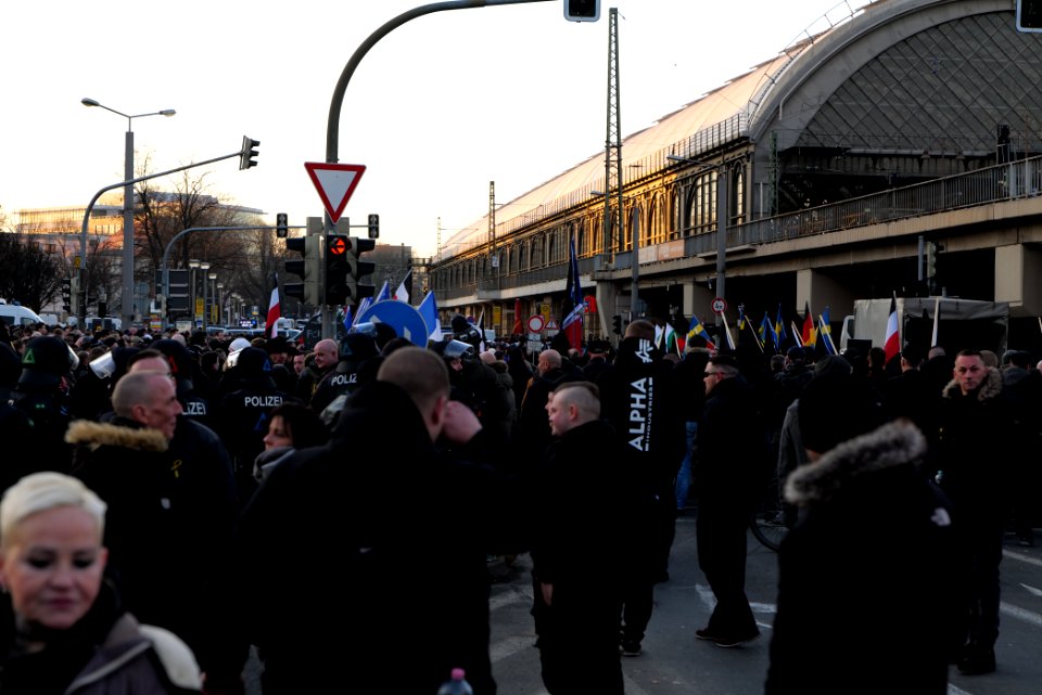 Pro fascist protest Dresden 2020-02-15 42