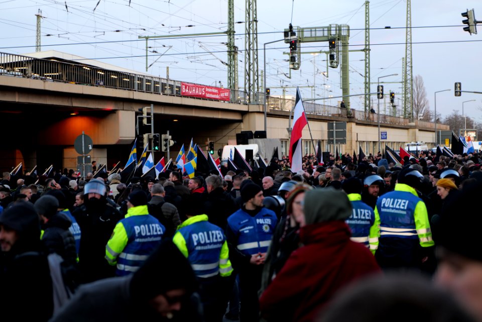 Pro fascist protest Dresden 2020-02-15 45
