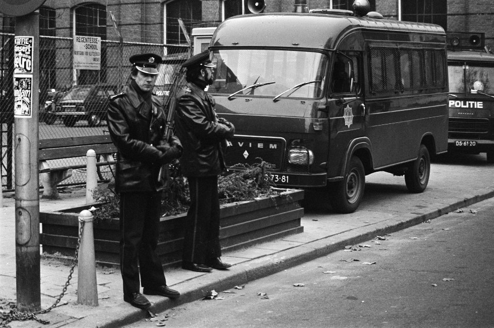 Proces tegen RAF-lid Kurt Folkerts in Utrecht politiebewaking, Bestanddeelnr 929-4718