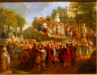Procession by Augusto Roquemont, 1838-1842, oil on canvas - Museu Nacional de Soares dos Reis - Porto, Portugal - DSC00664