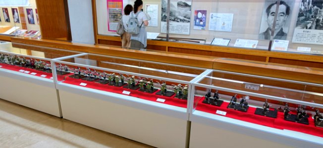 Procession model - Hakone Checkpoint Exhibition Hall - Hakone no Seki (barrier station) - Hakone, Japan - DSC06030