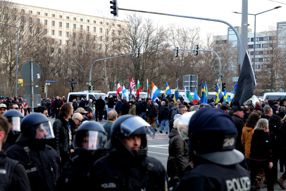 Pro fascist protest Dresden 2020-02-15 30