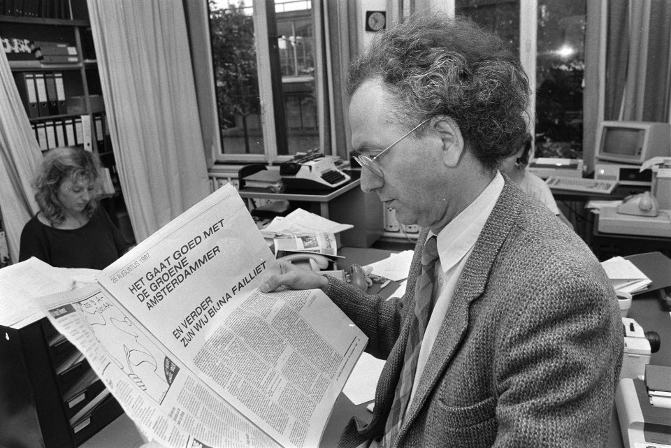 Problemen bij opinieweekblad De Groene Amsterdammer hoofdredacteur Martin va, Bestanddeelnr 934-0600