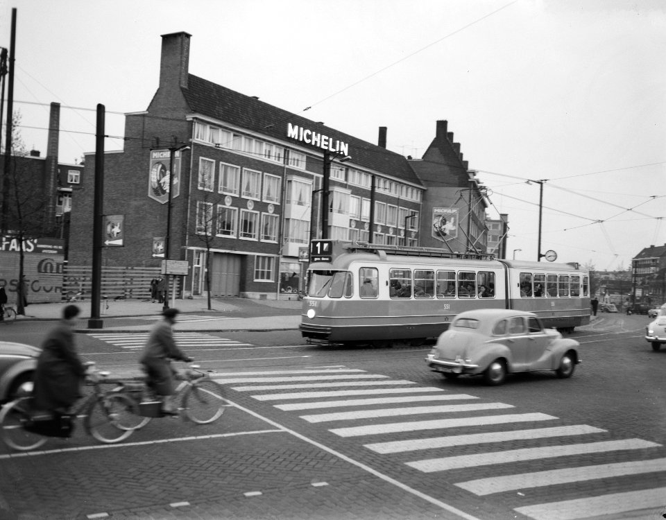 Proefrit gelede tram in Amsterdam, Bestanddeelnr 908-5735