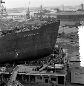 Proefvaart Ms. Elly Danielsen , NV Zaanl. Scheepsbouw Mij. Zaandam, Bestanddeelnr 907-4886