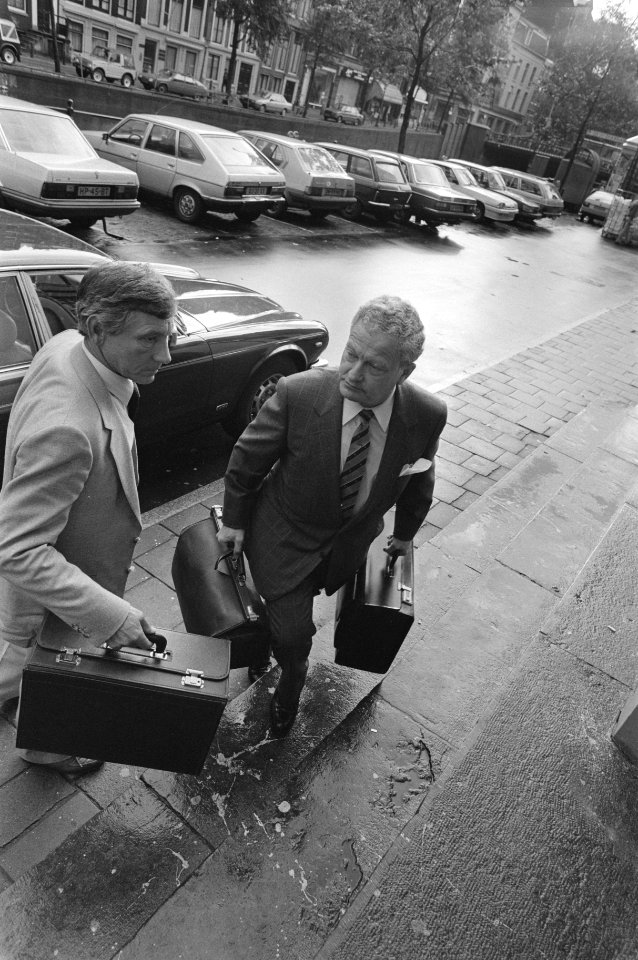 Proces tegen 3 van de 5 HeinekenDoderer ontvoerders advocaat mr. Moskowicz , a, Bestanddeelnr 933-0937