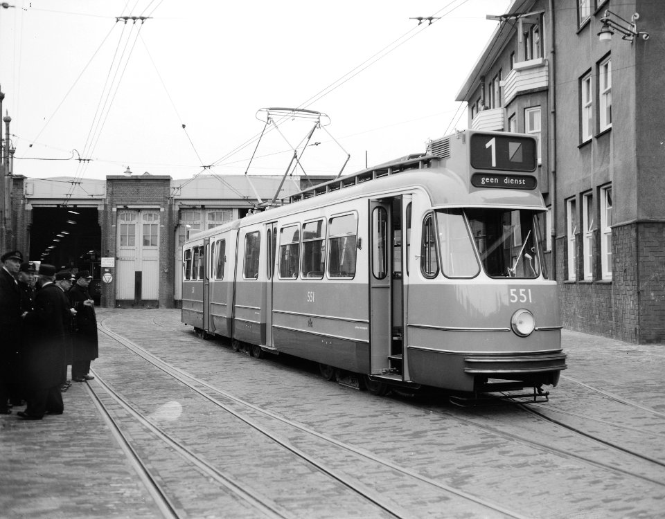 Proefrit gelede tram in Amsterdam, Bestanddeelnr 908-5734