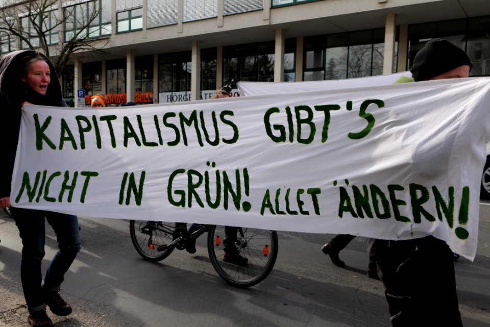 Protest against Tesla factory Erkner 2020-02-22 20