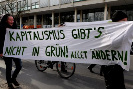 Protest against Tesla factory Erkner 2020-02-22 20