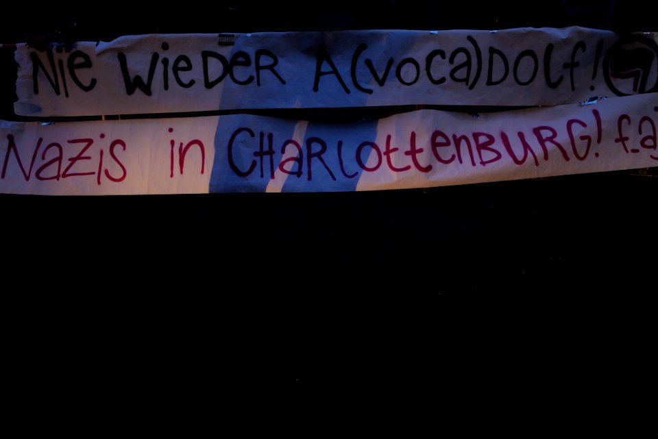 Protest against the Attila Hildmann restaurant 2020-08-28 13