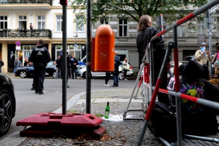 Protest against the Attila Hildmann restaurant 2020-08-28 01