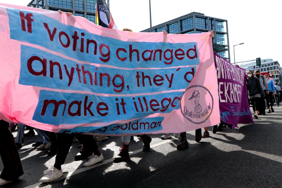 Protest against the march for live Berlin 2020-09-19 17