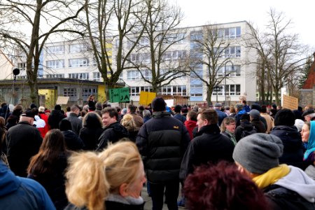 Protest against Tesla factory Erkner 2020-02-22 09