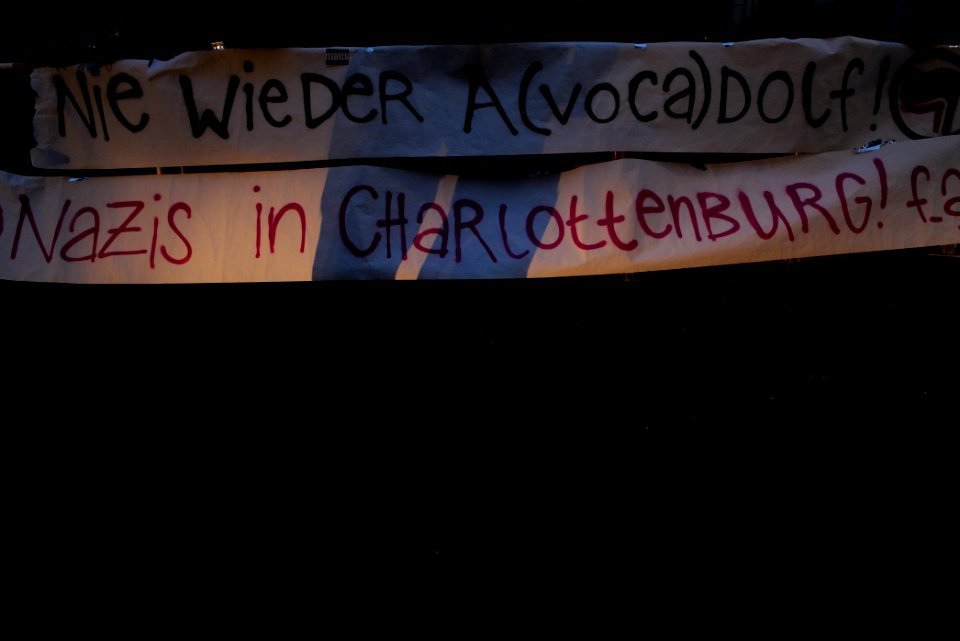 Protest against the Attila Hildmann restaurant 2020-08-28 14