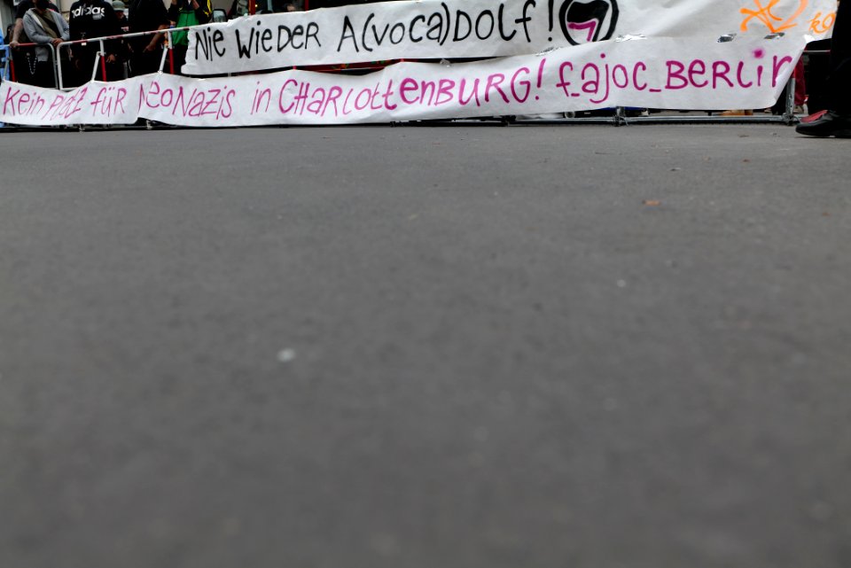 Protest against the Attila Hildmann restaurant 2020-08-28 09