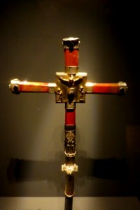 Processional cross, Mosteiro de Santa Clara, 3 of 3, 1300-1336 - Museu Nacional de Machado de Castro - Coimbra, Portugal - DSC00021