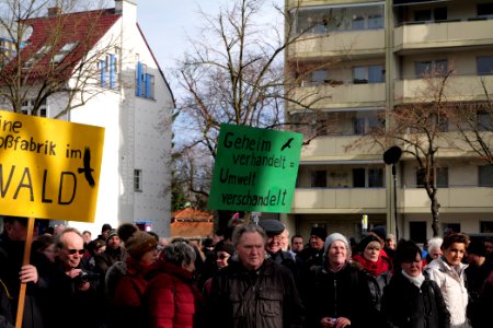 Protest against Tesla factory Erkner 2020-02-22 06