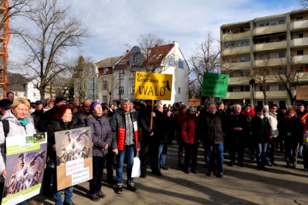 Protest against Tesla factory Erkner 2020-02-22 04