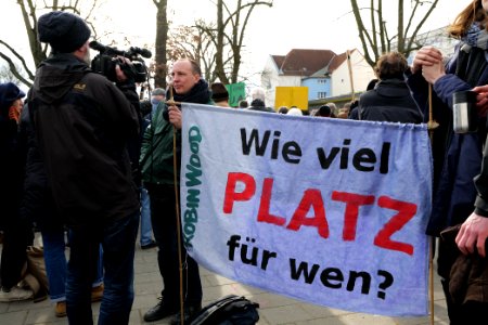 Protest against Tesla factory Erkner 2020-02-22 08