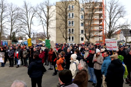 Protest against Tesla factory Erkner 2020-02-22 13