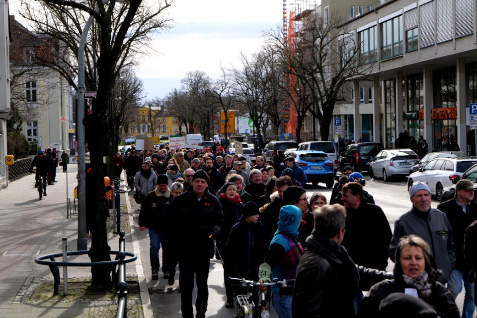 Protest against Tesla factory Erkner 2020-02-22 23