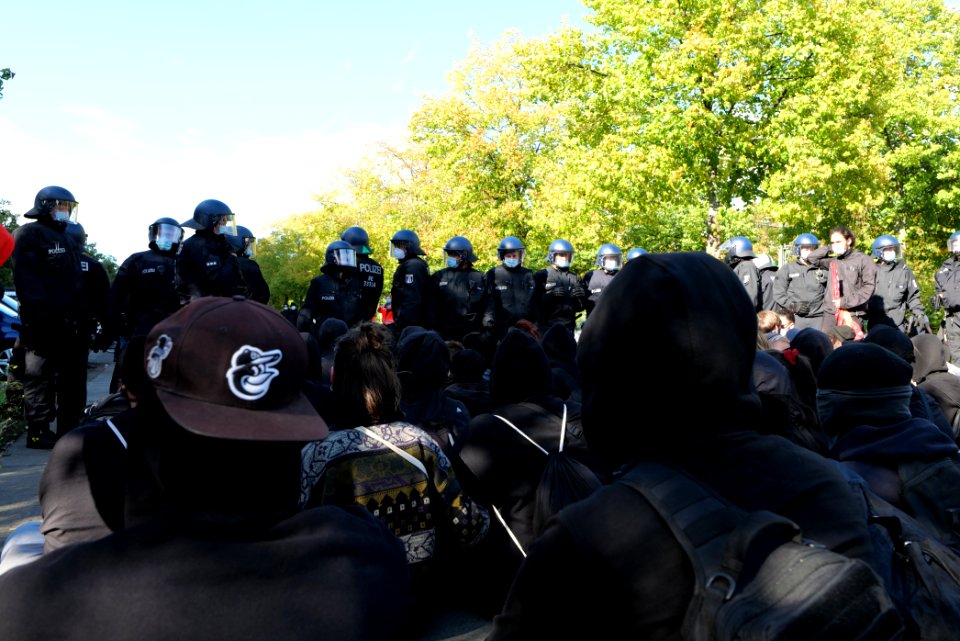 Protest against third way demonstration Berlin 2020-10-03 47