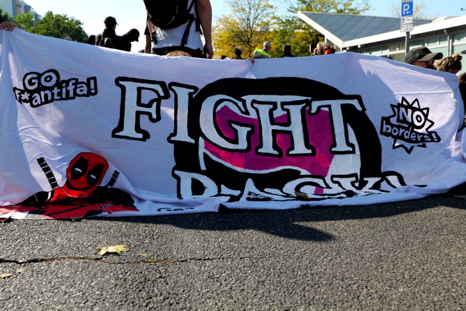 Protest against third way demonstration Berlin 2020-10-03 22