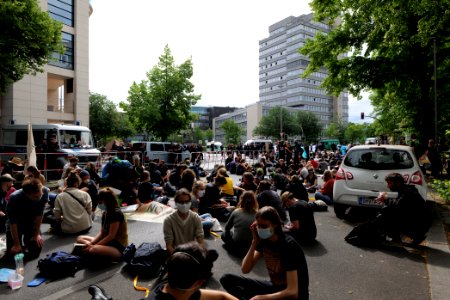 Protest at Willy-Brandt-Haus Berlin 2020-07-01 111