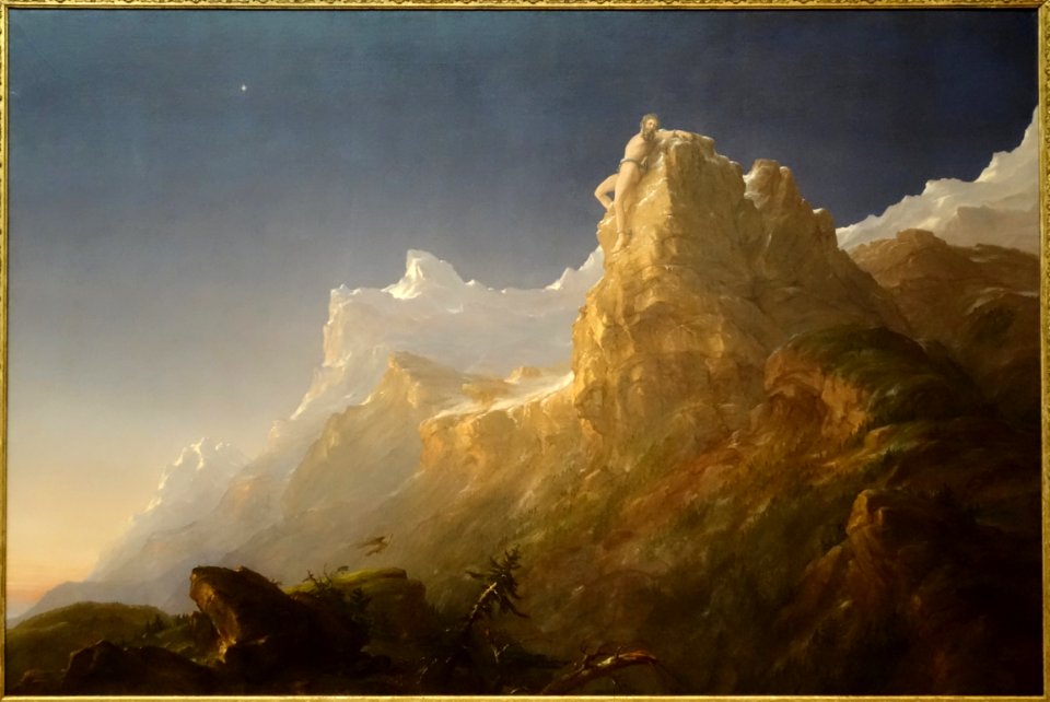Prometheus Bound by Thomas Cole, 1847, oil on canvas - De Young Museum - DSC01271