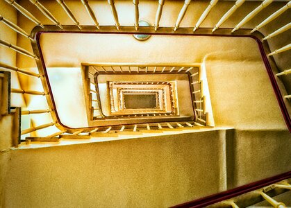 Gradually staircase rise photo
