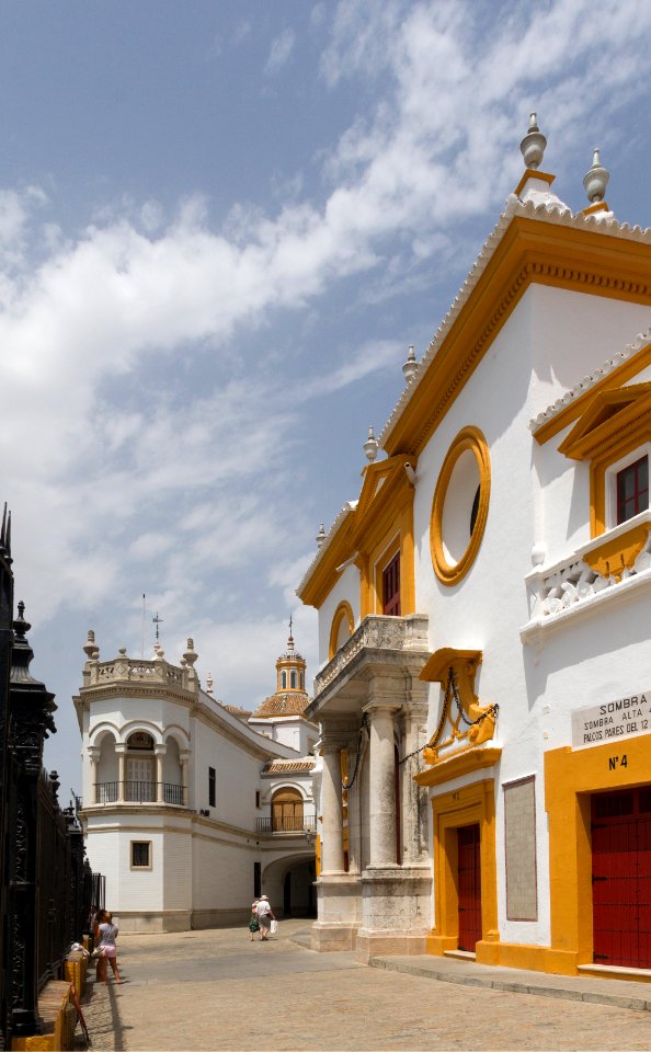 Profile entrance Real Maestranza Seville Andalusia Spain