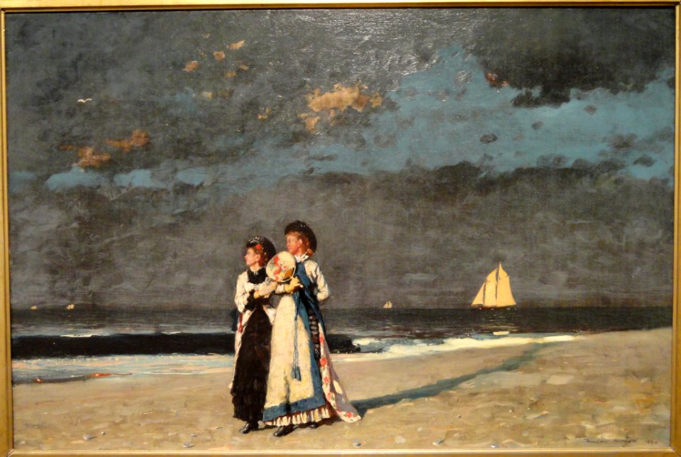 Promenade on the Beach, Winslow Homer, 1880 - Museum of Fine Arts, Springfield, MA - DSC03891